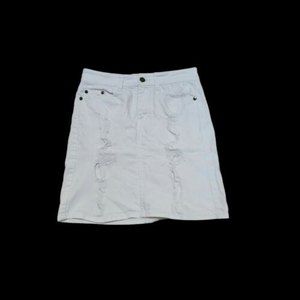 Womens BP Size 3 White Jean Skirt